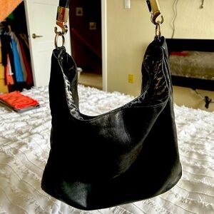 Vintage YSL tote style bag with detachable cosmetic pouch